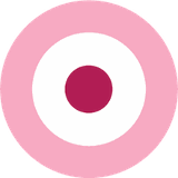 Target icon, pink