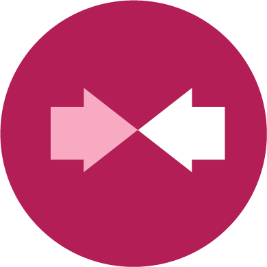 Two facing arrows icon